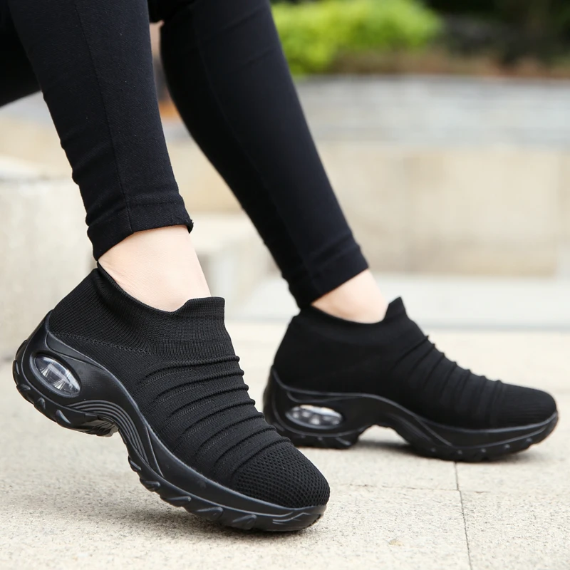 women's shoes breathable height increasing