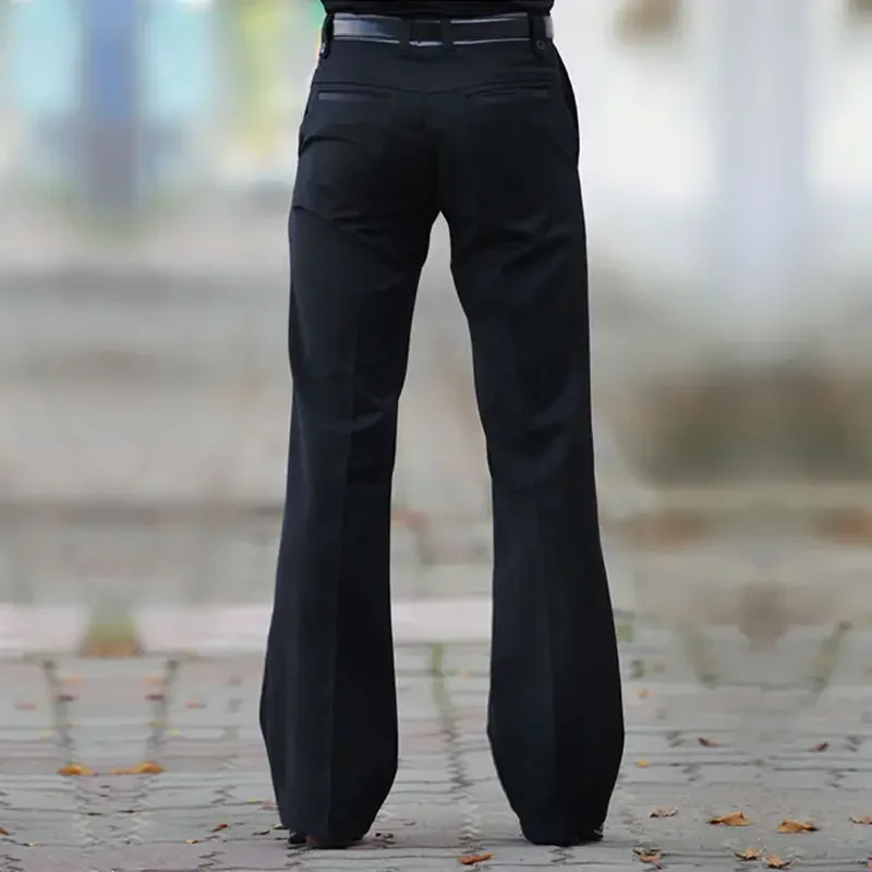 Man Suit Trousers Casual Business Flare Pants S50