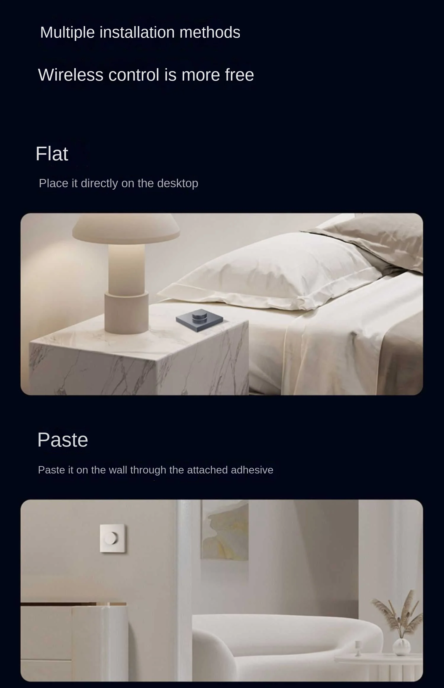 Smart Dimmer Switch H1 Wireless Rotary Switch Intelligent Adjustment Light Brigh