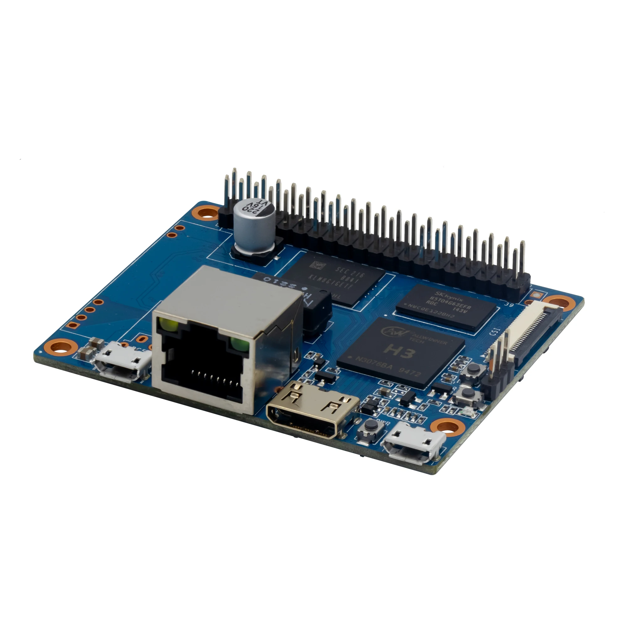 Banana Pi BPI-P2 Nul Met Case Power Poe Allwinner H3 Quad-Core Cortex-A7 512M DDR3 8G Emmc ondersteuning Poe Run Os Android Linux