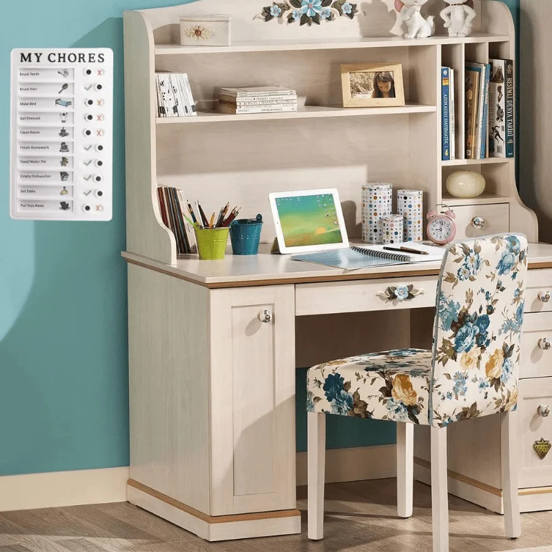 Portable Self-Regulating Card Punch, Detachable Message Board for Daily Habit Tracking Home Planning & To-Do List Reminder Tool