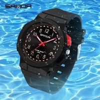 SANDA New 6194 Luxury Fashion Student Electronic Quartz Watch Waterproof Minimalist Men's and Women's Quartz Electronic Watch
