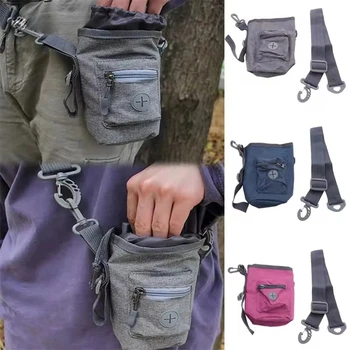 Borsa Portatile per Addestramento Cani, Sacchetto Porta Premi e Cibo, Marsupio Porta Giocattoli o Alimenti per Cani e Animali Domestici