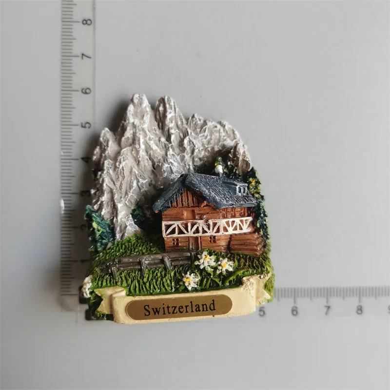 Magnete Frigo 3D Interlaken Svizzera - Souvenir In Resina Fatto A Mano, Decorazione Casa - Foto 9