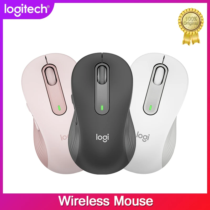 white computer mouse New Logitech Signature M650 M650L Bluetooth Wireless Mouse Silent Clicks Customizable Side Buttons Multi-Device Compatibility computer mouse gaming