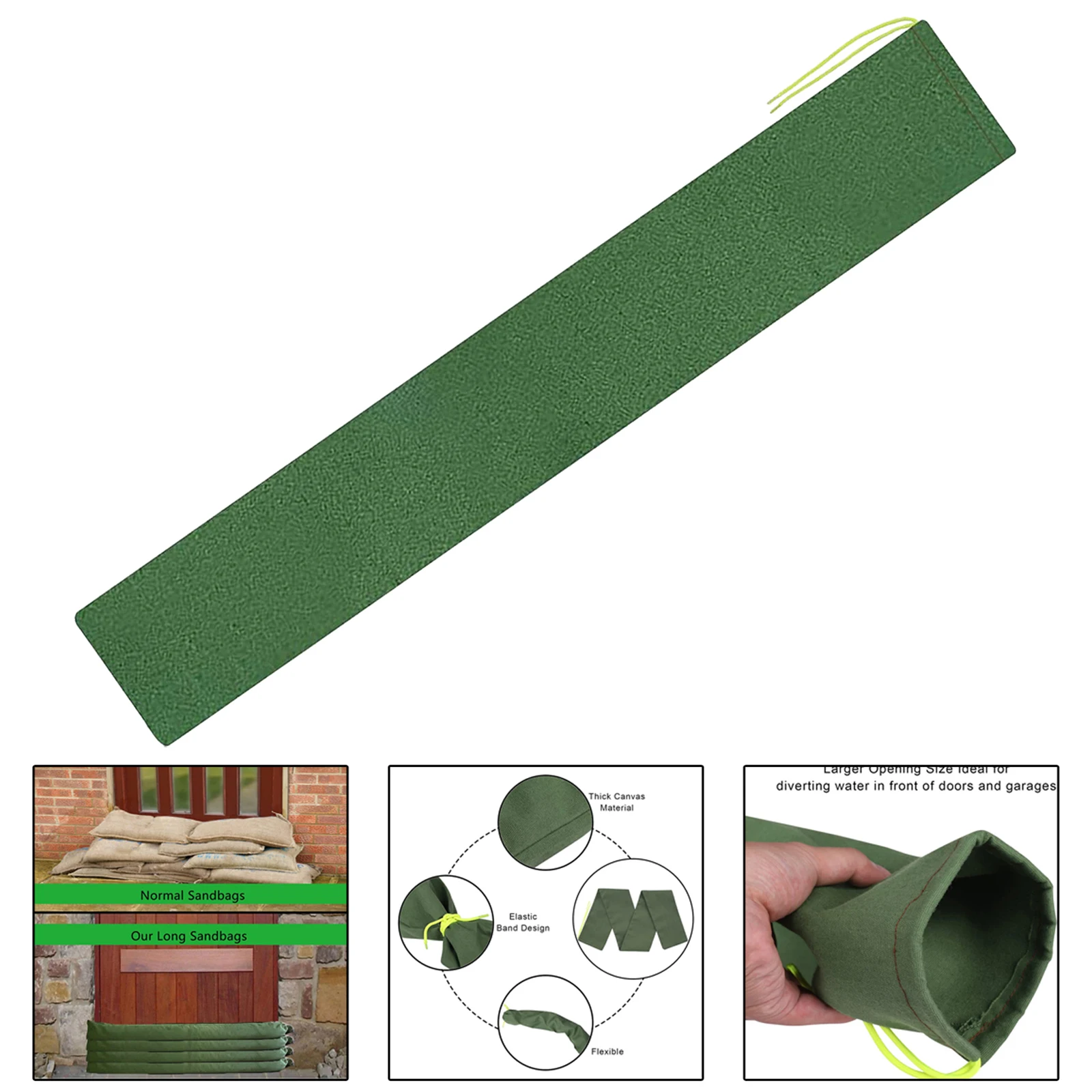 

Flood Sandbag Canvas Flood Protection Sandbag Accessories Thickened Waterproof Flood Barriers Flooding Sand Bags for Garage