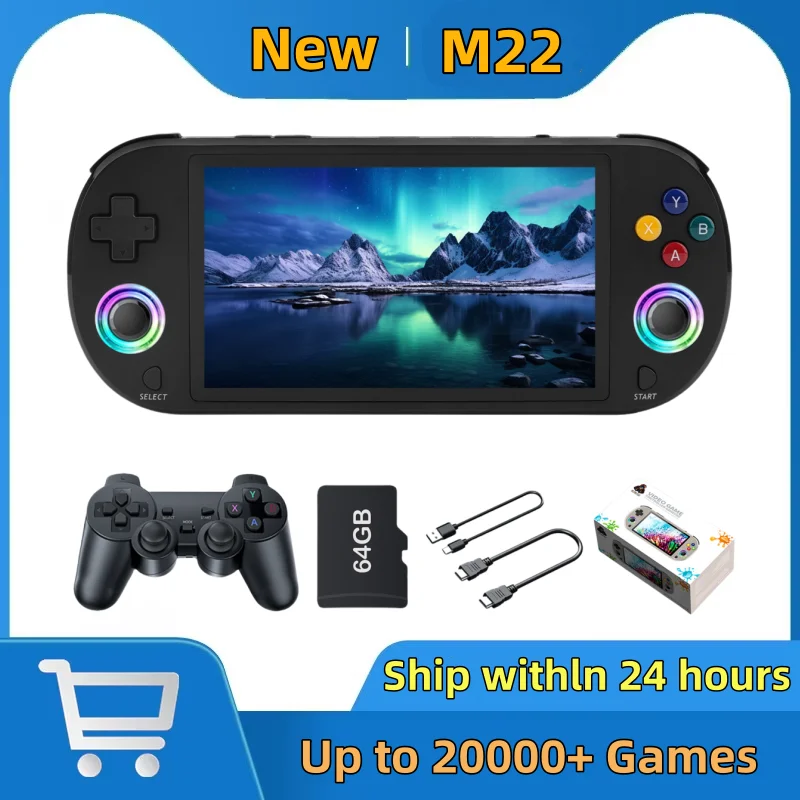 New 128GB M22 Pro Portable Pocket Retro Handheld Video Game Console 1