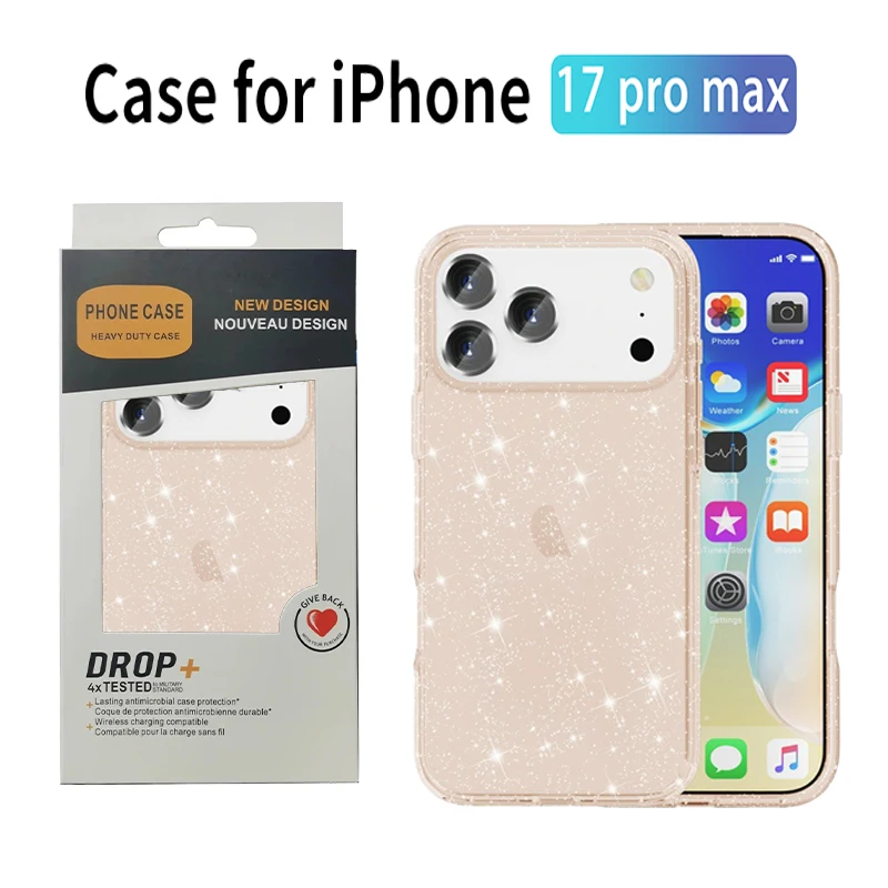 Luxury Glitter Rugged Armor Multi-layer Anti-Drop Bumper Case