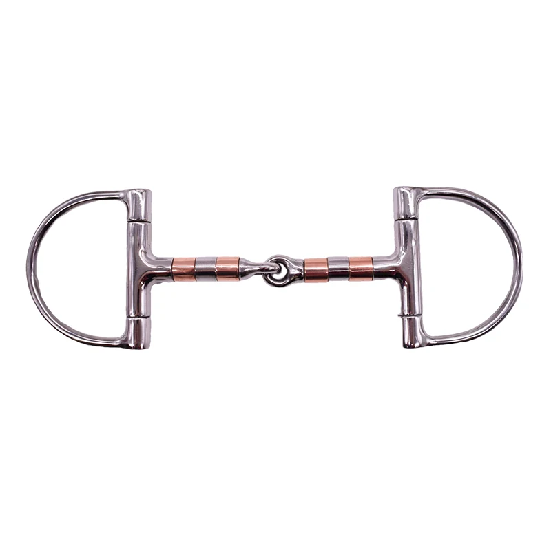

FR FIGHTER Horse Bit Cooper Rollers Snaffle D Bit Mouth