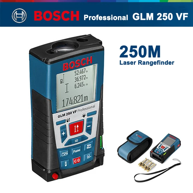 Bosch GLM 250VF Laser Rangefinder Infrared Diastimeter GLM250VF 250M  Distance Measuring Laser Range Finder 250 Meters Portable - AliExpress