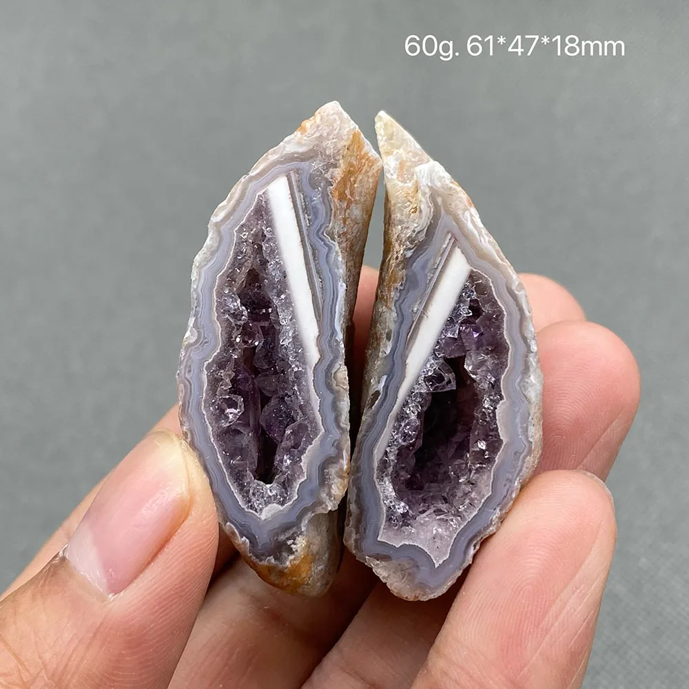 100% natural Brazilian agate cave cornucopia crystal gem ore specimen
