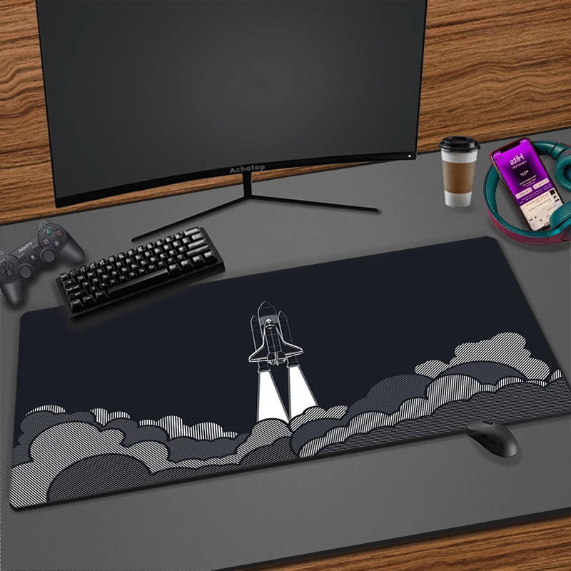 Space Large Anime Mousepad Gamer Cute Kawaii XXL Gaming Mouse Pad Rubber Black Locking Edge Big Fashion Laptop Notebook Desk Mat