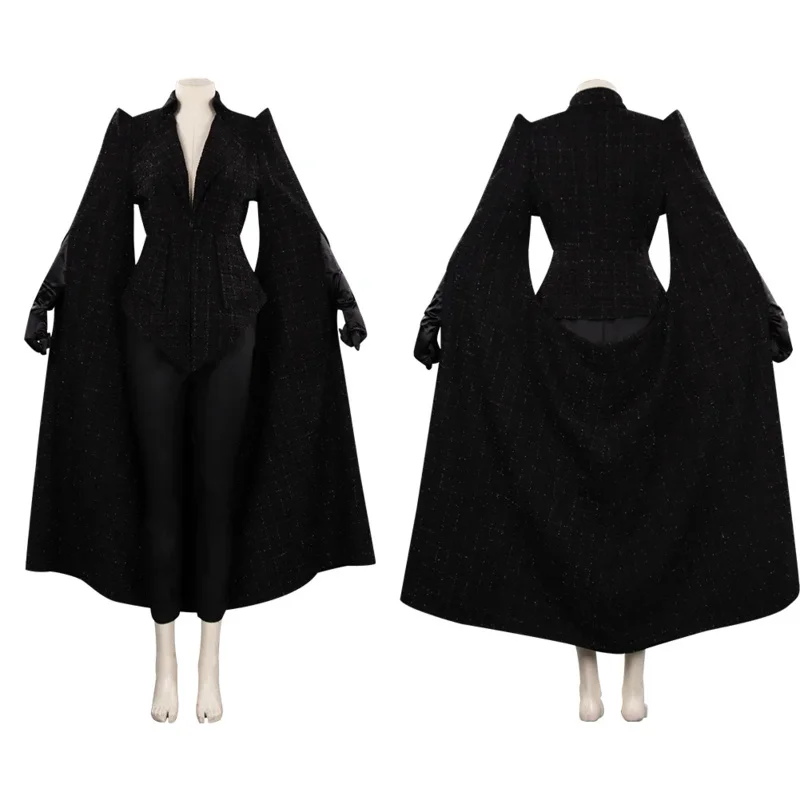 

Cruella Cosplay Costume Black Coat Outfits Halloween Carnival Suit Role Play Women Clothing Adult