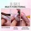 Makartt Acrylic Powder, 2oz Glitter Acrylic Nail Powder for Extension, Professional Shiny Nail Acrylic Powder for Acrylic Nails, 3