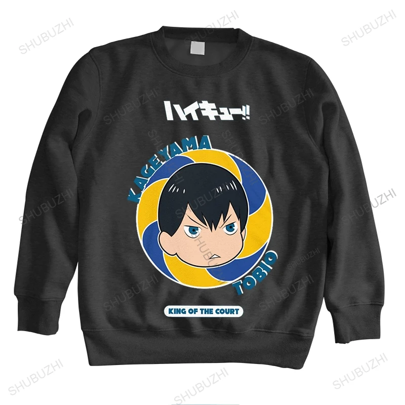 

Funny Haikyuu hoody Men Crewneck Kageyama Tobio in Volleyball Manga autumn cool loose hoodie Cotton hoodies Merchandise