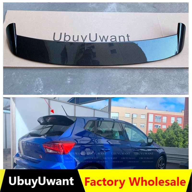 

UBUYUWANT For VW Seat IBIZA TGI/FR Hatchback 2017 2018 2019 High Quality ABS Platic Rear Roof Spoiler Car Tail Wing Decoration