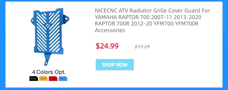 NiceCNC-Motor für Yamaha RAPTOR 700 13–2022 2020 2019 2018 YFZ450 YFZ450R GRIZZLY 550 Kurbelgehäuseabdeckung, Steckkappe, ATV-Zubehör – Detail 6