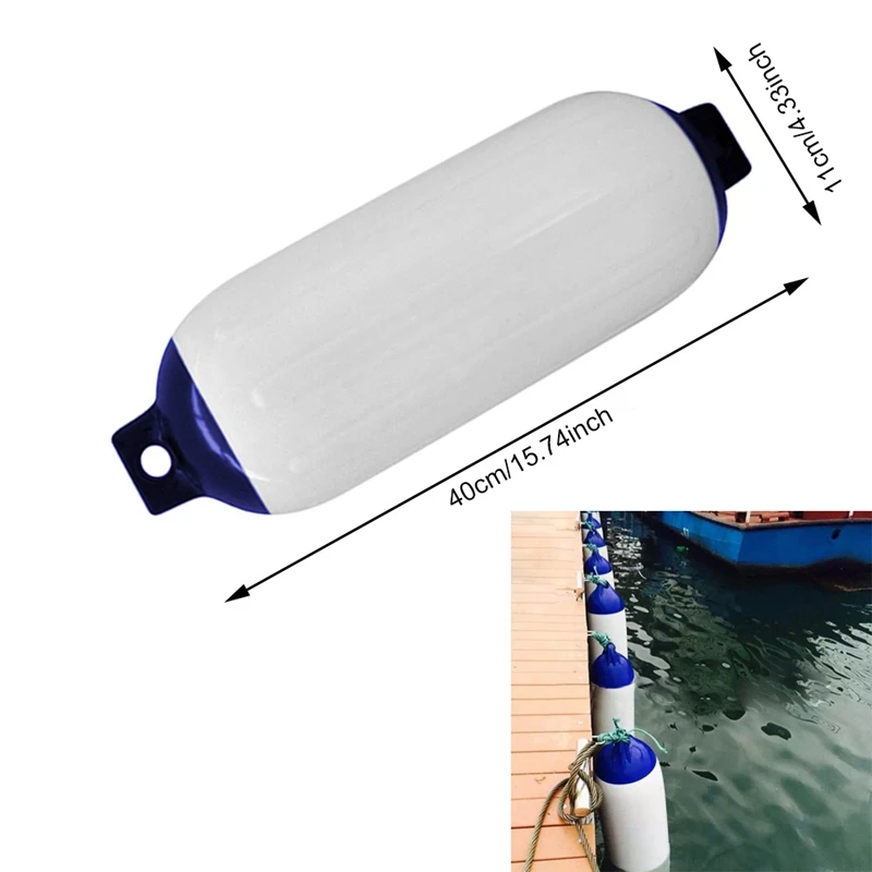 3PCS Inflatable Boat Fender PVC Boat Anchor Bumper Marine Fender for Boat, Sailboat, Cuddy Etc (4.5X16 Inch)