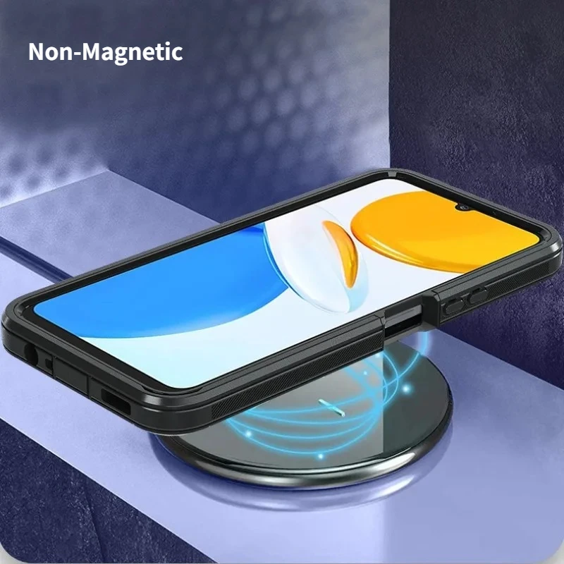 Durable Hybrid Armor Case with Clip and 3-Layer Protection Cover