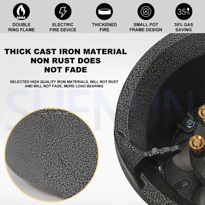 Fierce Fire Stove Commercial Liquefied Gas Natural Gas Single Stove Restaurant High Pressure Rack Stir Frying Fast