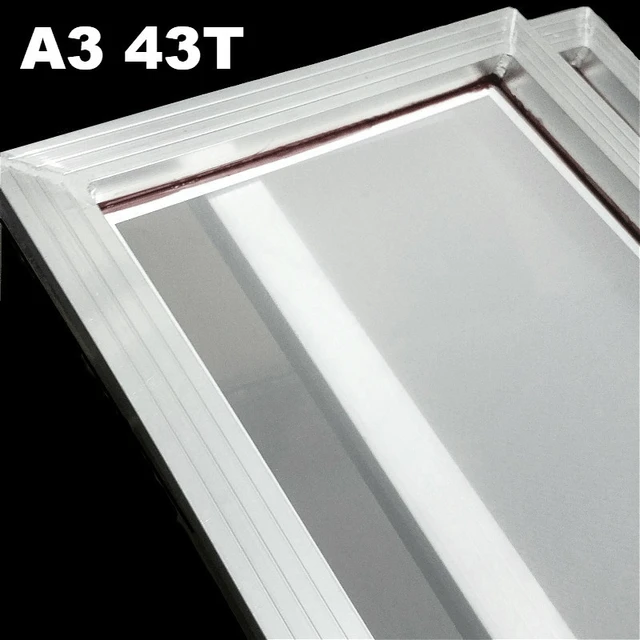 Set Of 1 Screen Printing Frame Aluminum Silk Print Polyester Mesh 77/90/120  - AliExpress