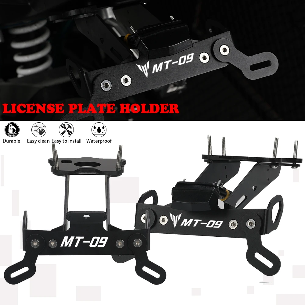 

2023 mt09 motor Rear Fender Registration Bracket License Plate Holder Frame Tail Tidy light FOR YAMAHA MT09 MT 09 SP 2021 2022