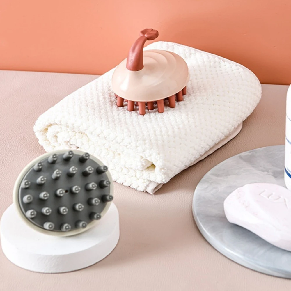 Description Picture 4 of itemRelieves Scalp Pressure Rounded Soft Easy To Clean Wet And Head Massage Environmental Protection Cleaning Comb Shampoo Brush