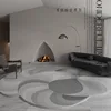 Fluffy Soft Lounge Rug Morandi Living Room Decoration Shaped Carpet Light Luxury Rugs for Bedroom Thicken Irregular Non-slip Mat 5