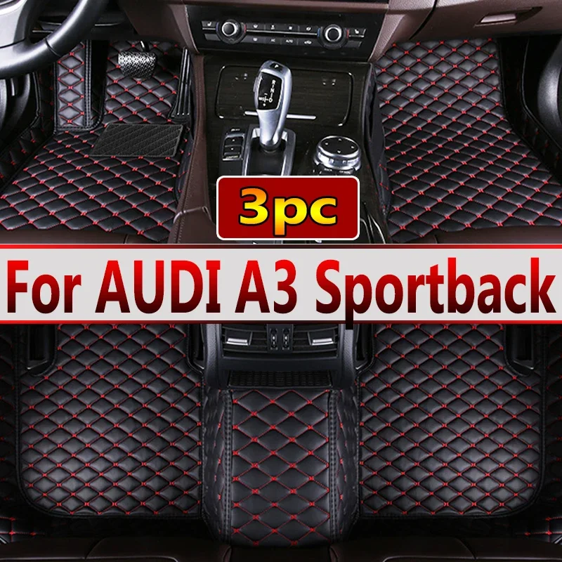 

For AUDI A3 Hatchback/Sportback 2013 2014 2015 2016 2017 2018 Car floor mats Custom foot Pads automobile carpet cover interior