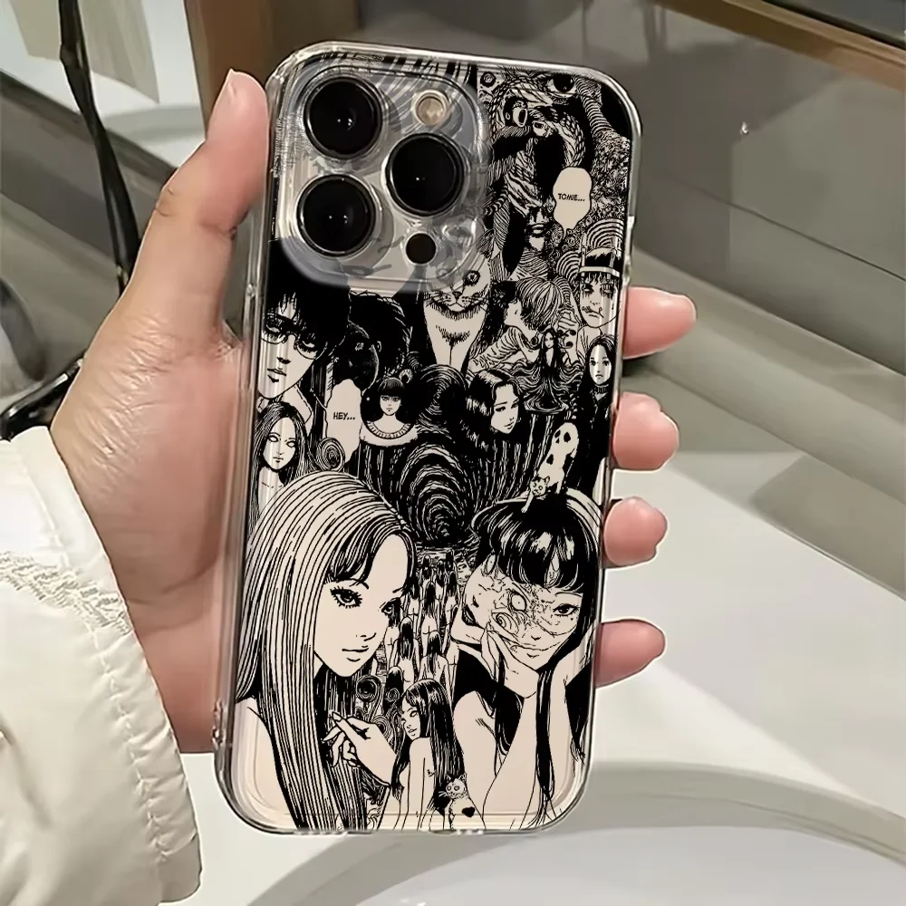 Junji Ito Horror Manga Tomie Transparent Phone Case