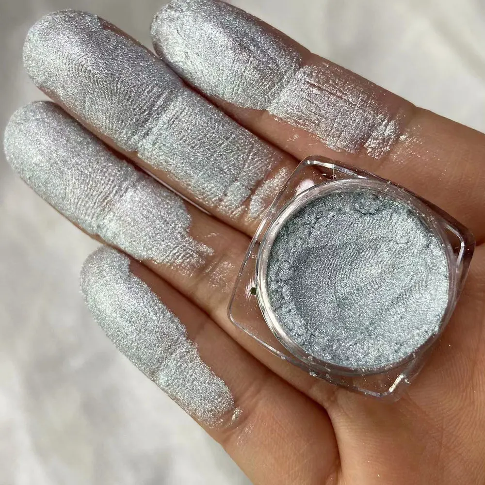 Silver Crystal White MICA Pigment (COSMETIC Grade)Colorant Pearlescent  Powder-US