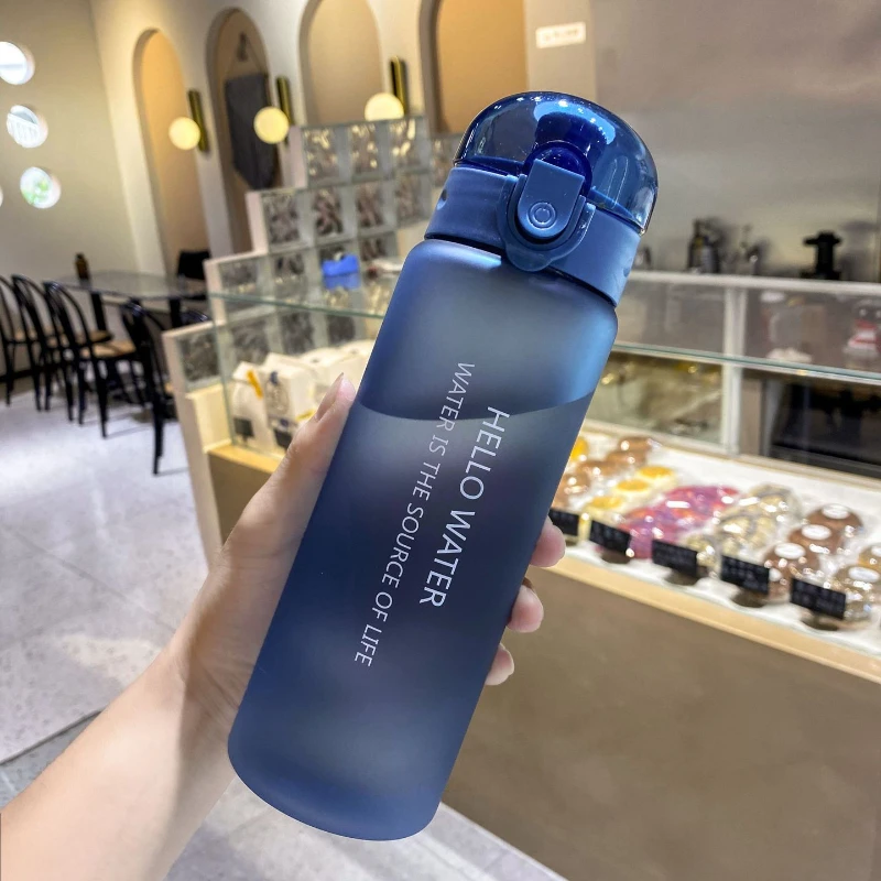 

780ml Plastic Water Bottle for Drinking Portable Sport Tea Coffee Cup Kitchen Tools Kids Water Bottle for School Transparent