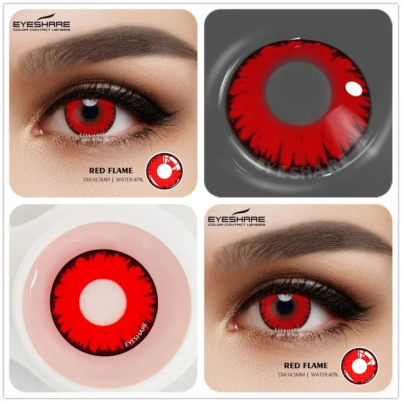 1Pair(2pcs) Contact Lenses For Eyes Cosplay Halloween Colored Contacts Lens  Hazel Color Eye Contacts With Color Lenses Grey Blue - Price history &  Review, AliExpress Seller - Lensmall Store
