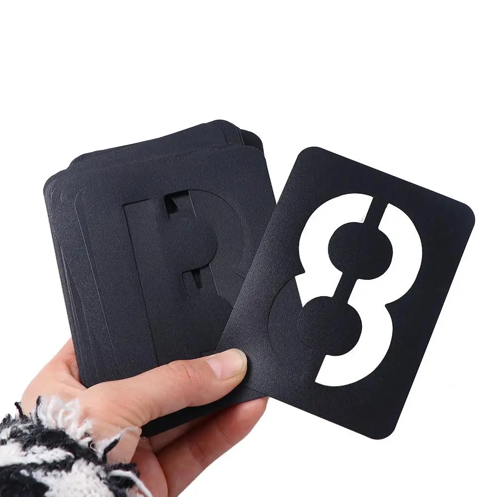 

Chalkboard Wall Hollowed Letter Stencils Kit Spray Painting Template Letter Number Symbols Templates Copying Stencils