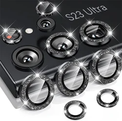 Cool Diamond Glass Drop - Proof Phone Camera Protective Case for Samsung S24Plus (Black Diamond)