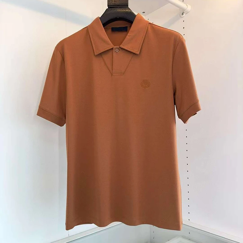 

POLO shirt, pure cotton, men's business, leisure, comfortable, high-quality, short sleeved, simple and fashionable embroidery 24