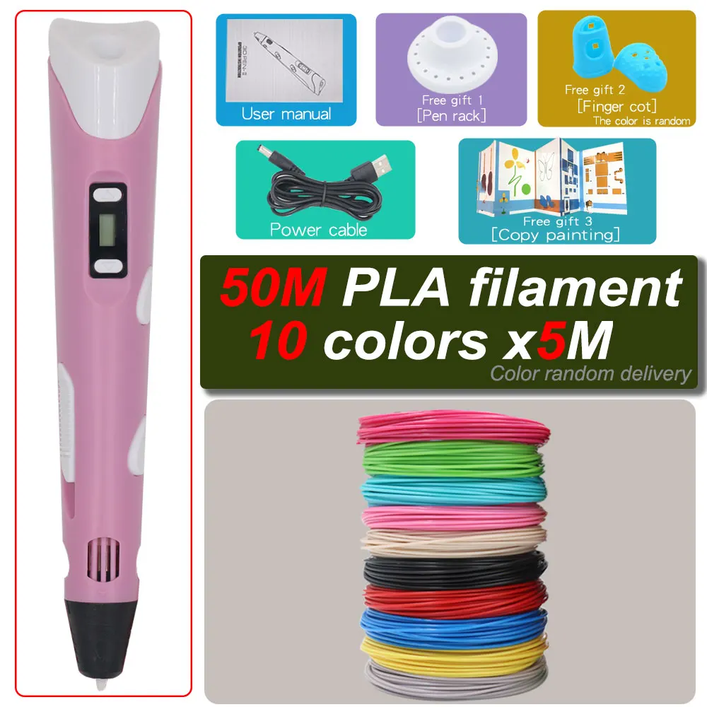 Pink with 50M PLA