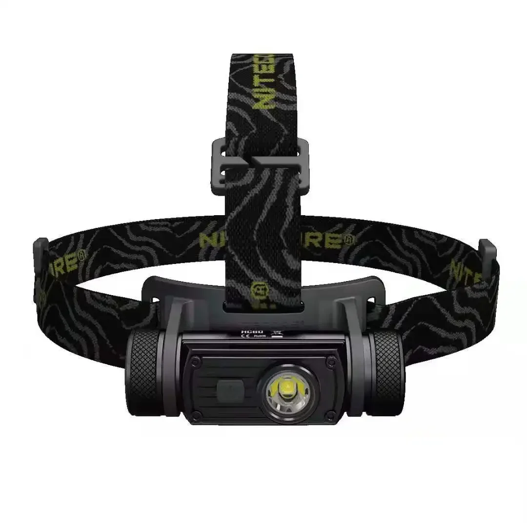 NITECORE HC60 V2 Headlamp 1200 Lumens Rechargeable Utilizes P9 LED Source 3400mah Battery