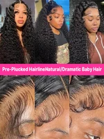 Perruque Bouclée Perruques Vietnamienne Haut Qualité Perruque 360 Lace Frontal Cheveux Humain Cheveux Humains Full Lace Perruque 13x6 Transparent Lace Perruque Raw Hair Sans Colle Perruques Dentelle Haute Densité 250% 5