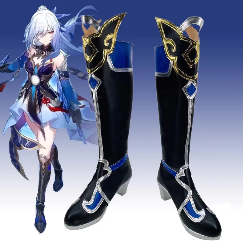 

Jingliu Cosplay Honkai Star Rail cosplay shoes Handmade Comic Costume Boots Anime Party Halloween Chritmas for women men shoes