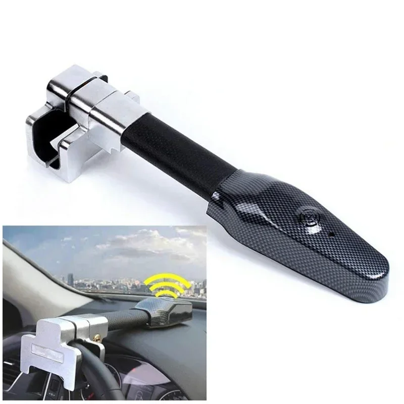 Steering Wheel Lock Car Steering Wheel Lock Universal Security Car Anti Theft Safety Alarm Lock Retractable Anti Theft Protection TLock