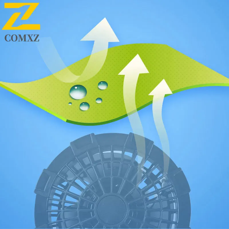 Summer Cooling Fan Jacket Air Conditioning Ice Vest Sunscreen Hoodie Men Women Outdoor Windbreaker Lightweight UV Protection