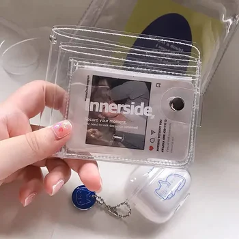 Portafogli trasparenti Fashion Ins portamonete corto portamonete portamonete pieghevole trasparente portamonete portatile per studenti coreano Ulzzang nuovo