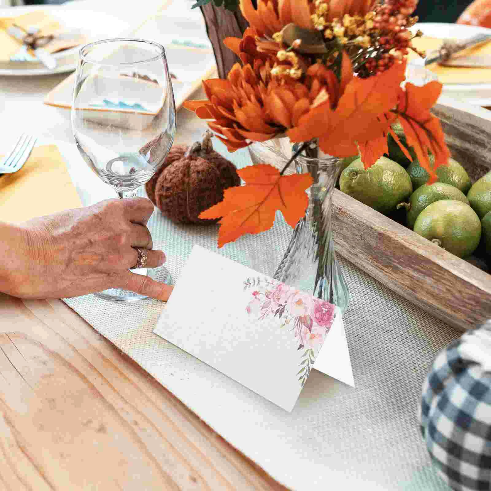 25pcs Place Cards Wedding Table Name Cards Foldable Tented For Names Card Paper Place Card Holders Table Number