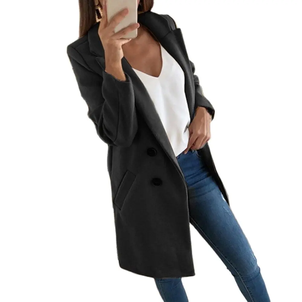 Рисунок 2 - Куртка женская однотонная на пуговицах