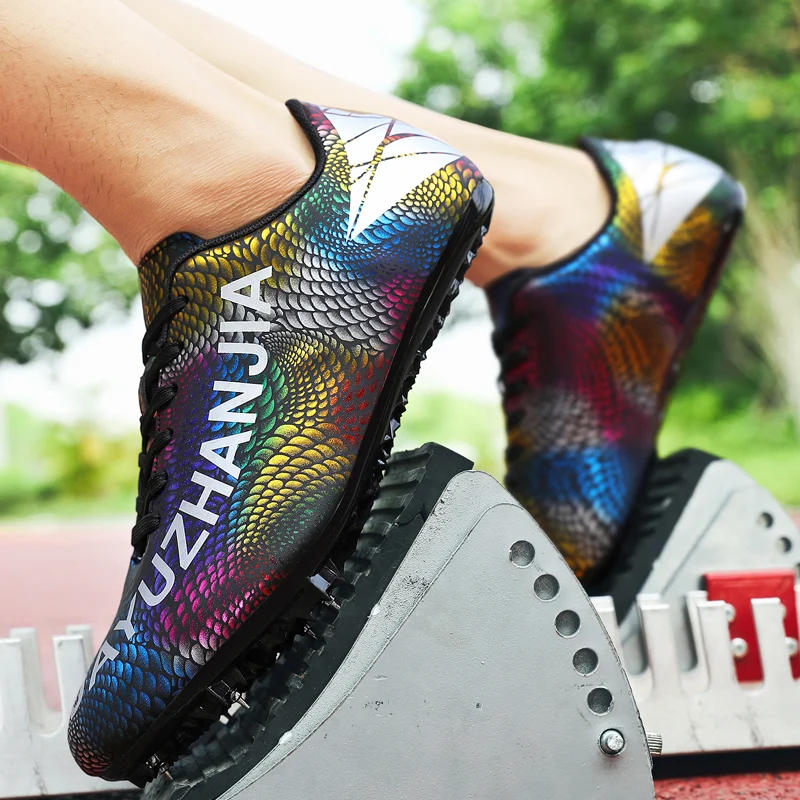 Male and Female Professional Track and Field Jogging Shoes Fashion Campus Student Competition Training Shoes