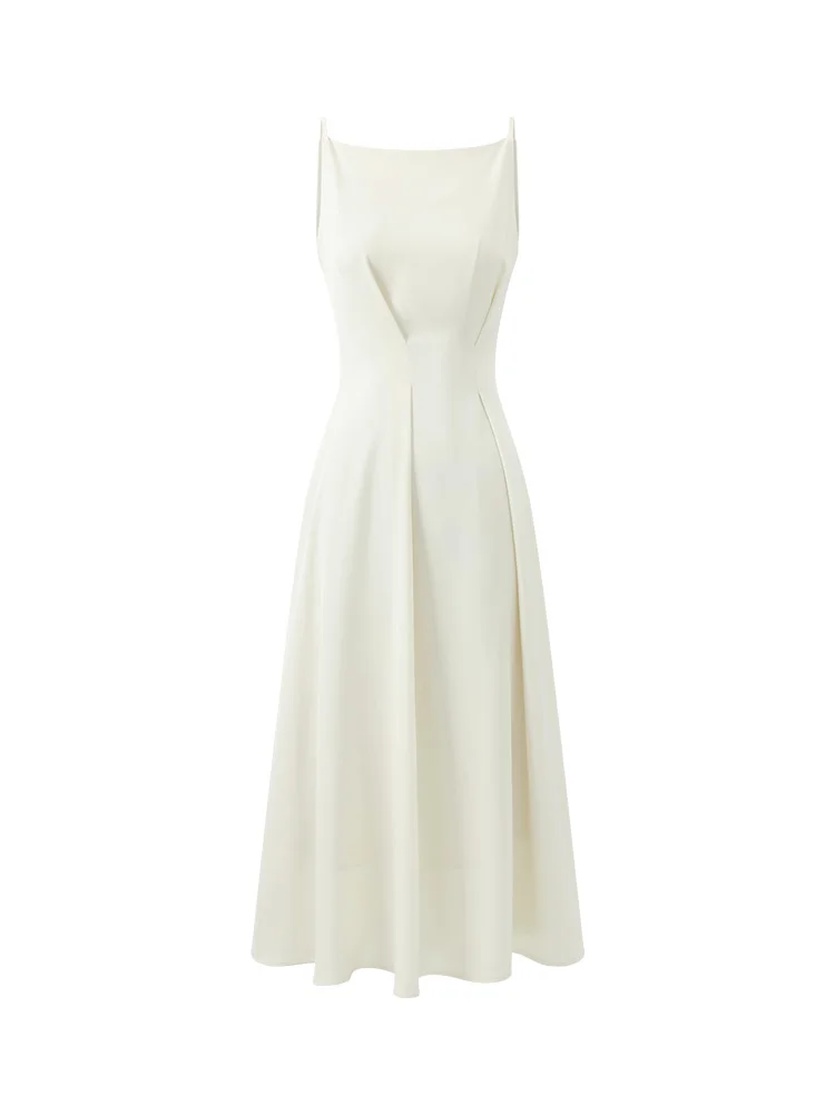 green emerald velvet dress Slinky Midi Party Dress with Strappy Open Back Sage / Medium main image 0