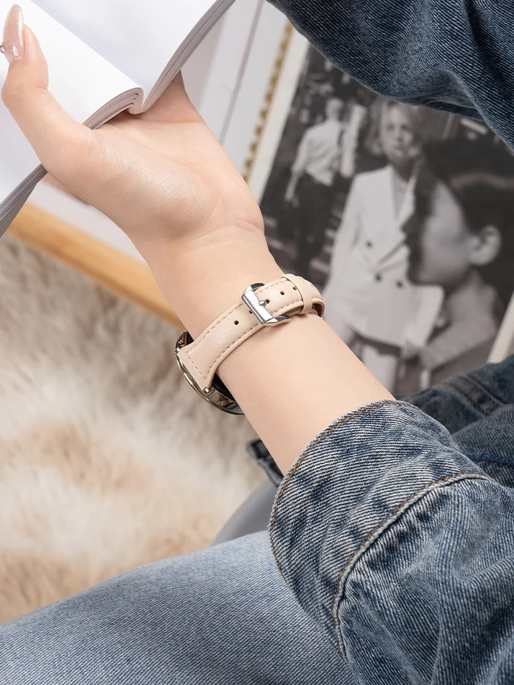 Leather Strap for Samsung Galaxy Fit3 - Slim Wristband for Women
