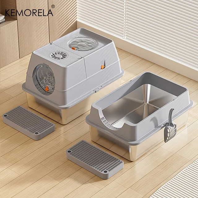 Stainless Steel Litter Box 1