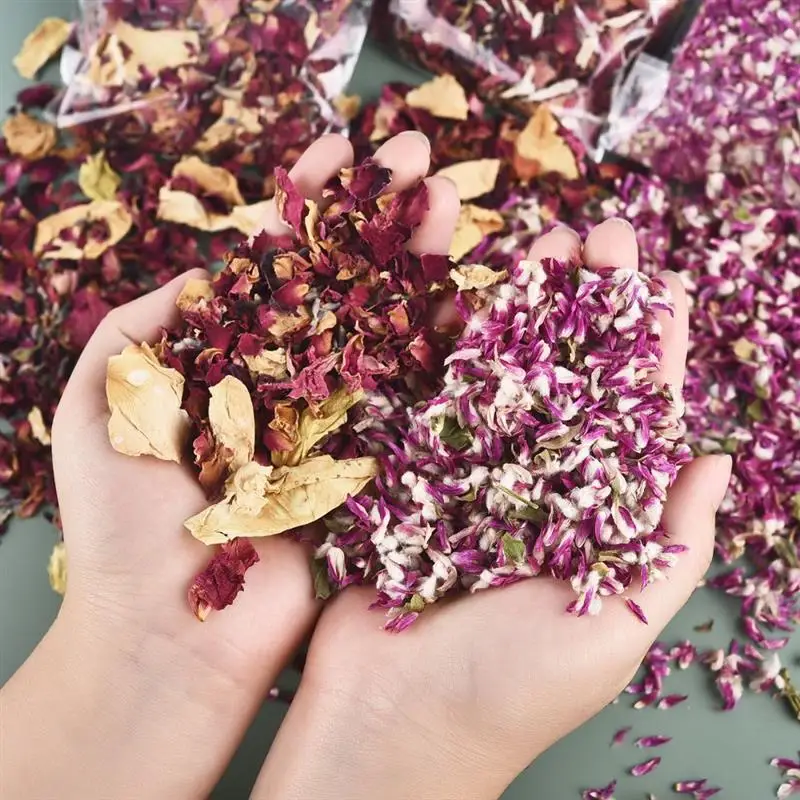 Description Picture 5 of item10g Natural Dried Flower Petals For Wedding Confetti Floral Bridal Shower Birthday Party Decor DIY Scented Candle Resin Material